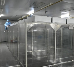 百级防静电网格帘洁净棚